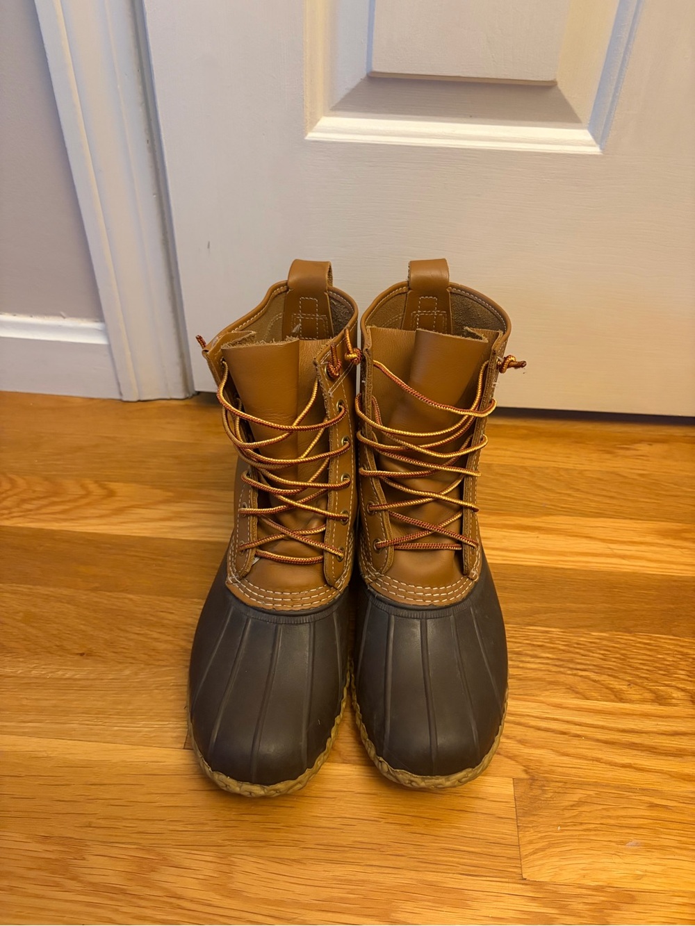 L.L. Bean Two-Tone Brown and Dark Brown Men's Waterproof Duck Boots